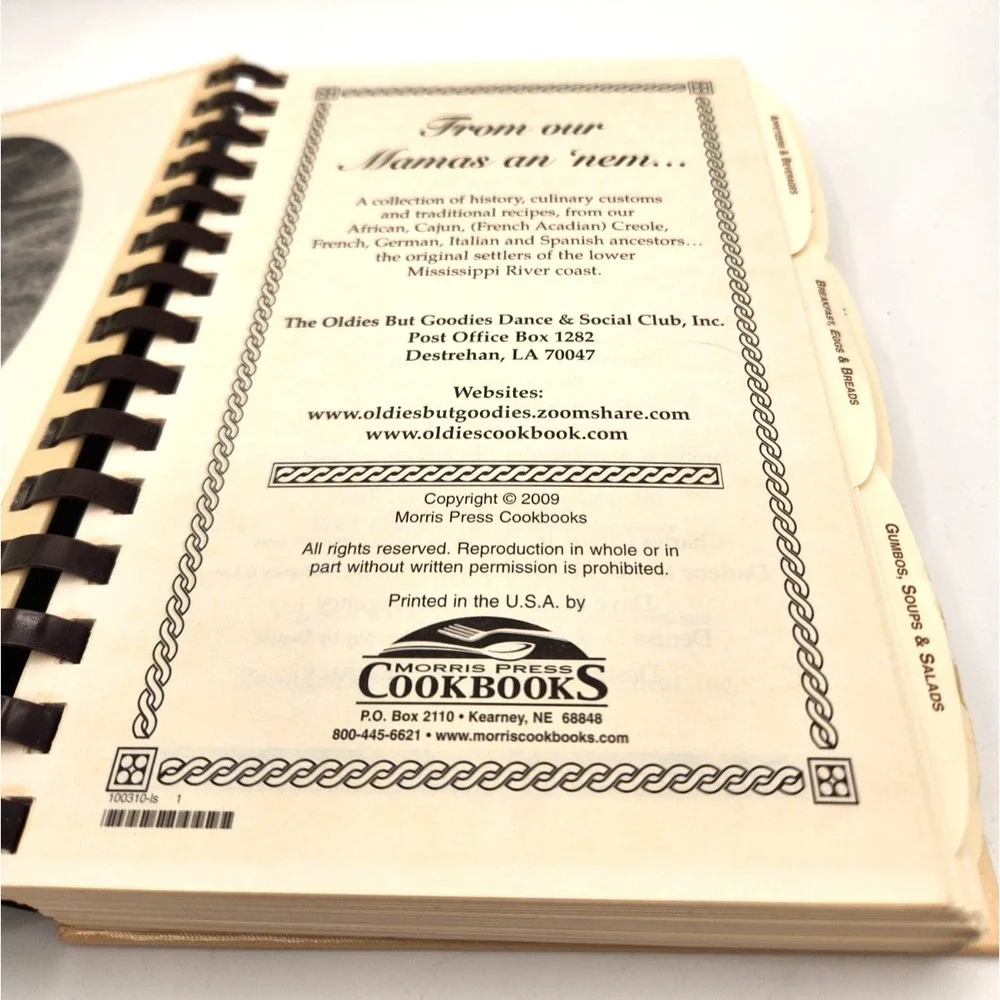 From our Mamas an Nem: Louisiana Cookbook Oldies but Goodies Dance Social Club